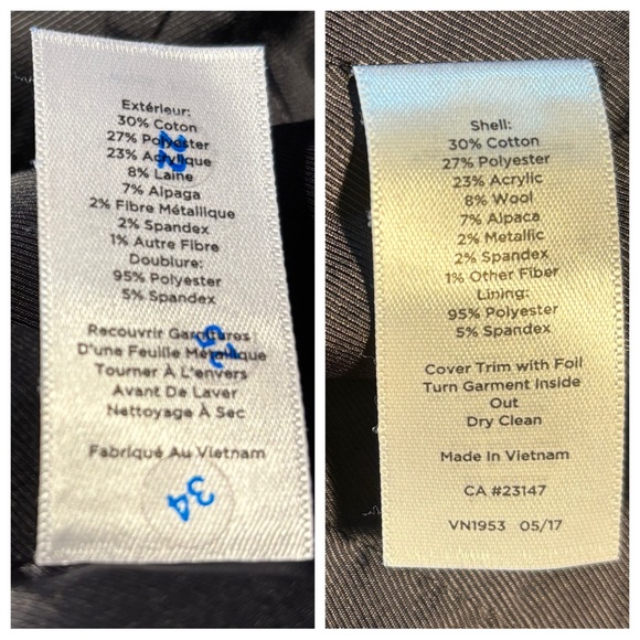 Talbots Tweed Blazer Black Brown & Metallic 8 - Picture 14 of 14